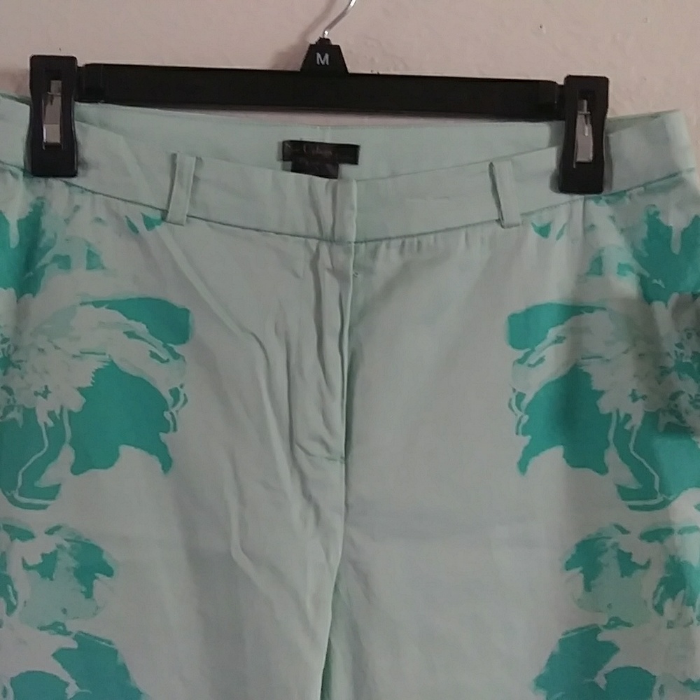 Nue Options Petites 6P Womens capri pants teal - Picture 3 of 7